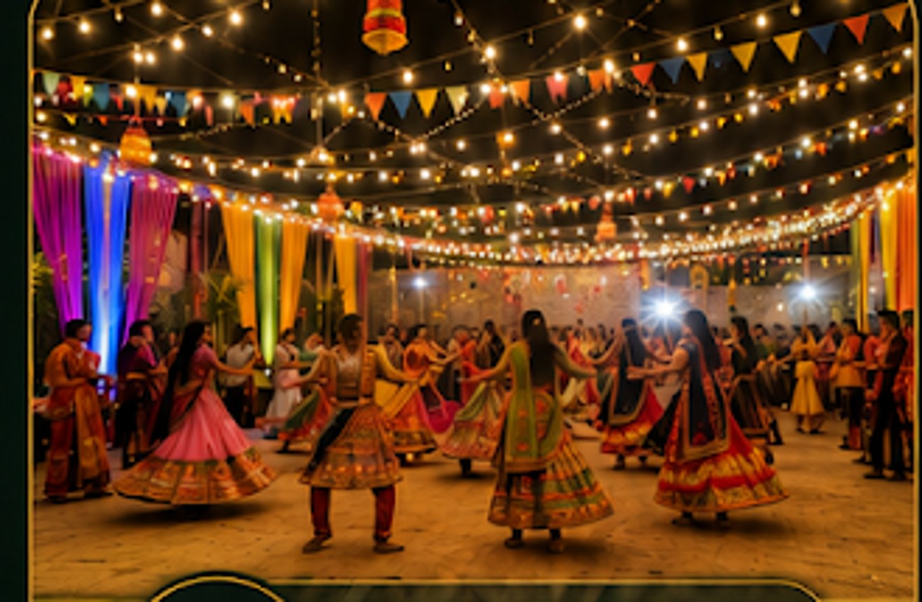 Garba night under the lights at The Leaf
